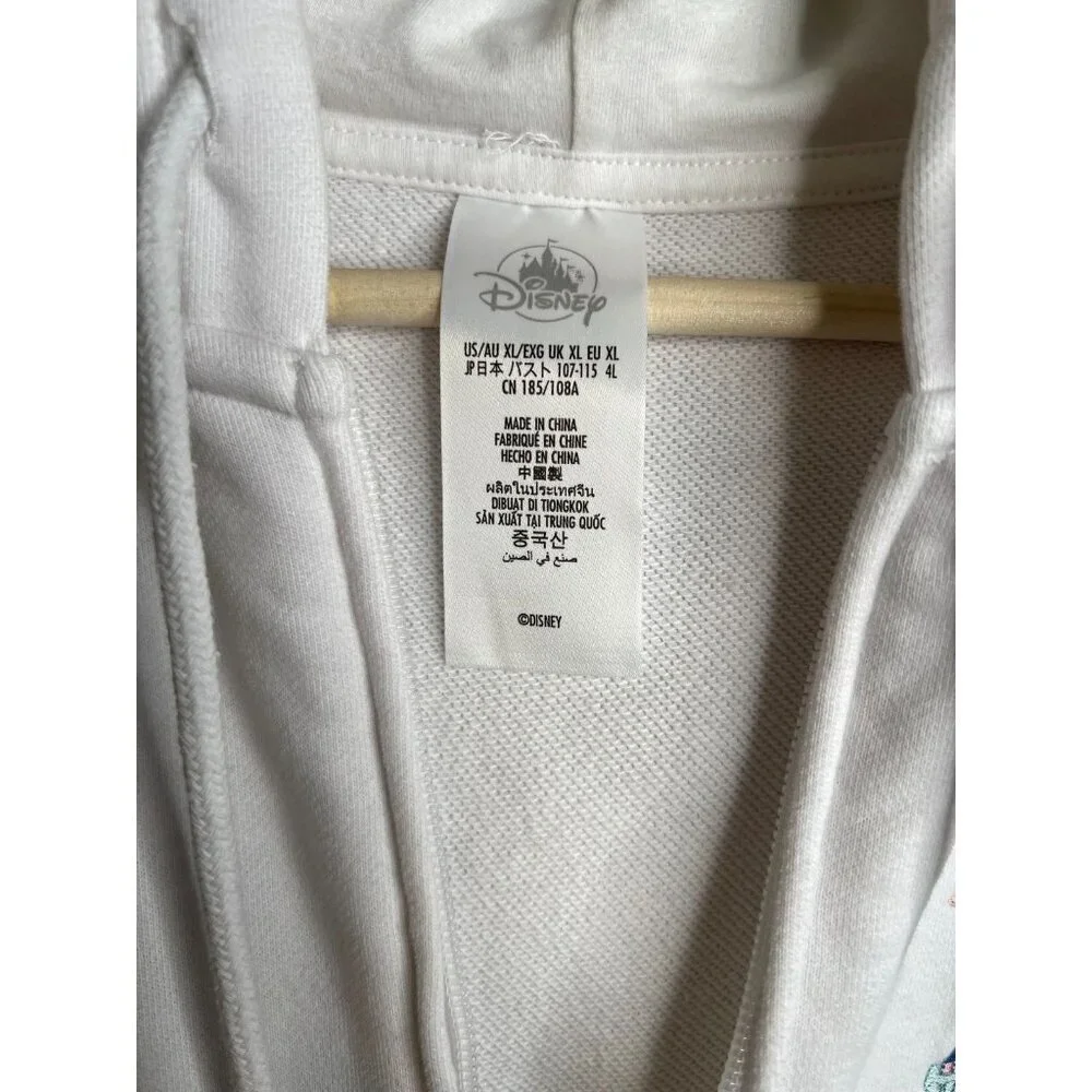 Disneyland Resort Zip Hoodie Size XL Disney Castle Sleeping Beauty Cinderella